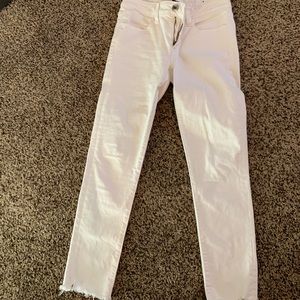 Skinny cropped ( ankle ) white jeans